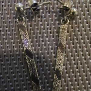 Elegant SS Dangle Bar Earrings